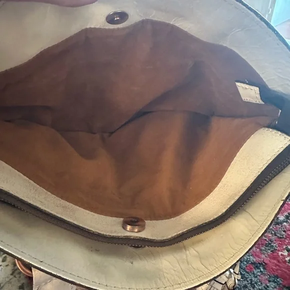 Patricia Nash White & Black Embossed Tassel Tote - Picture 4 of 11